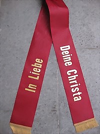 Trauerschleife bordeux